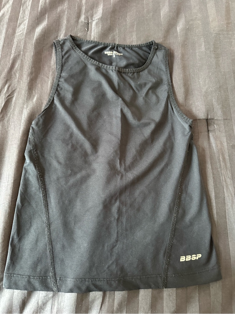 bebe Black Athletic Sleeveless Tank